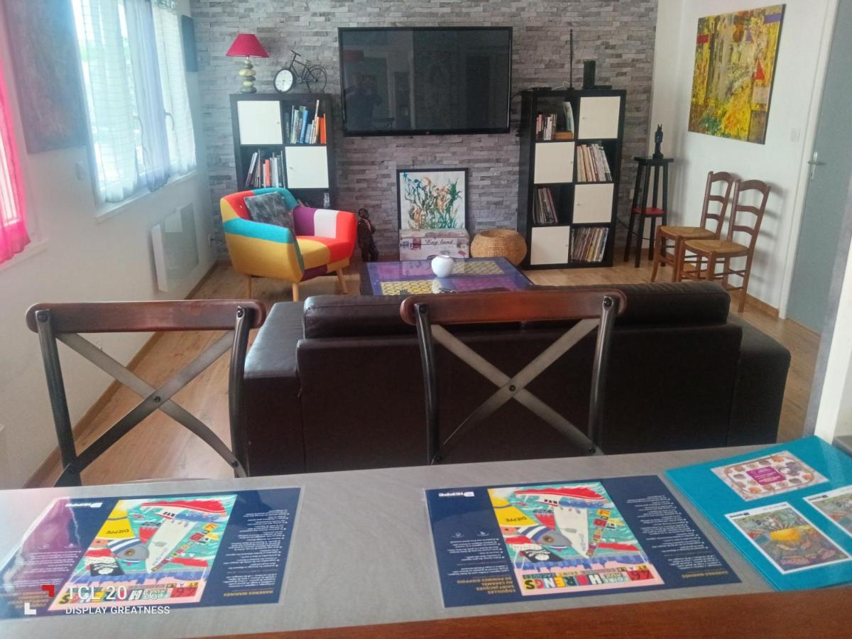 Sur Ile Du Pollet Apartment Dieppe Bagian luar foto